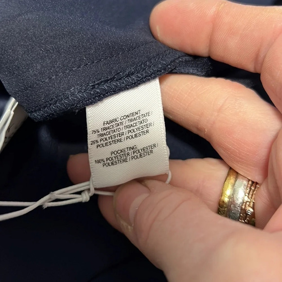 Derek Lam 10 Crosby NWT size 8 Navy Sailor Pant With Silver Detail - Picture 10 of 11